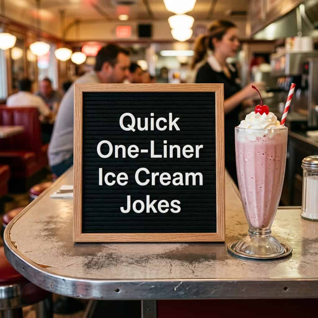 Quick One-Liner Ice Cream Jokes